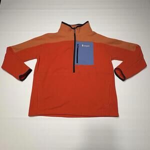 Cotopaxi Jacket Mens Sz XL Orange Abrazo Half Zip Fleece Pullover Outdoor Hiking